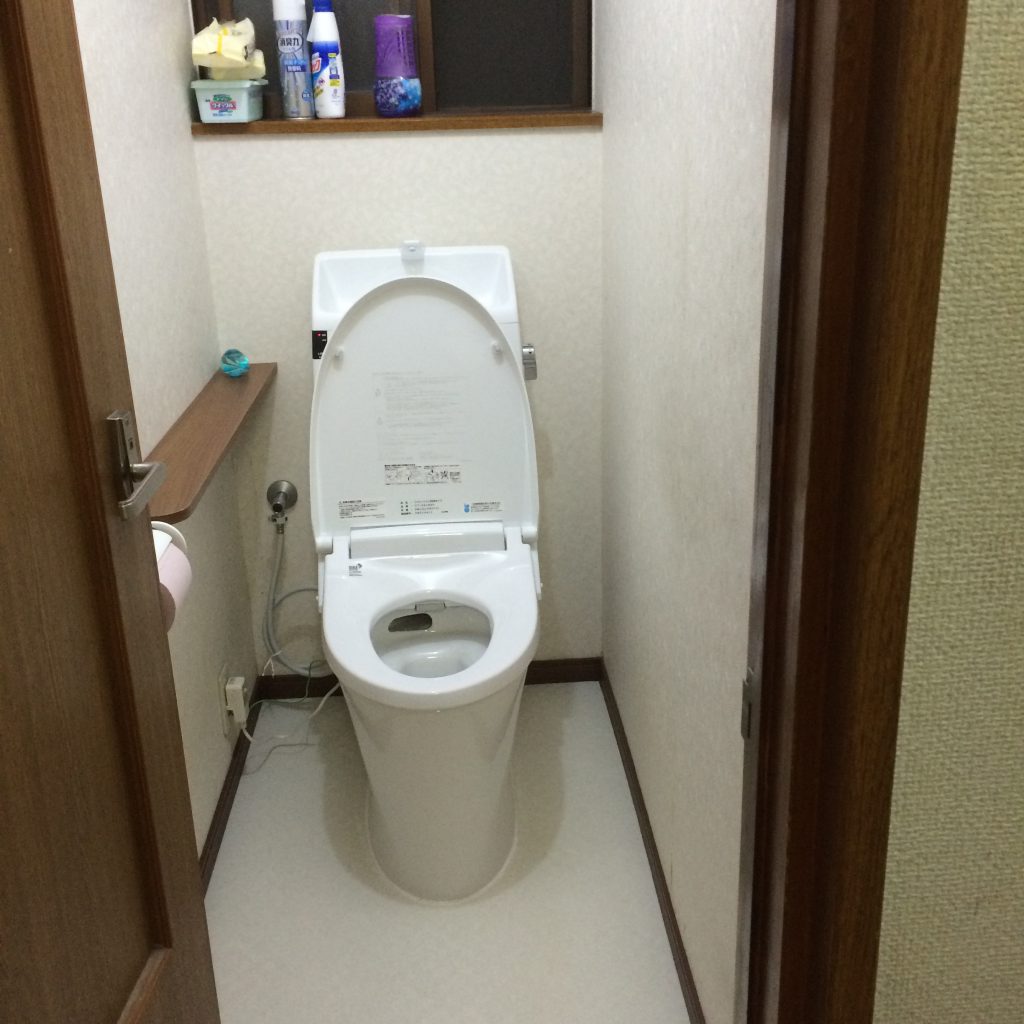 お掃除のしやすいトイレに